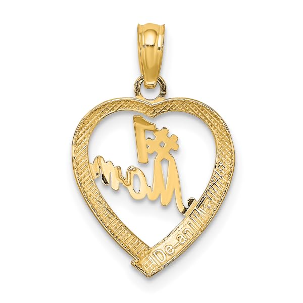 14K Solid Yellow Gold Heart Pendant Necklace for Mom - Best Mother's Day Gift - Elegant & Timeless Jewelry for Women - Perfect for Birthdays, Anniversaries & Special Occasions