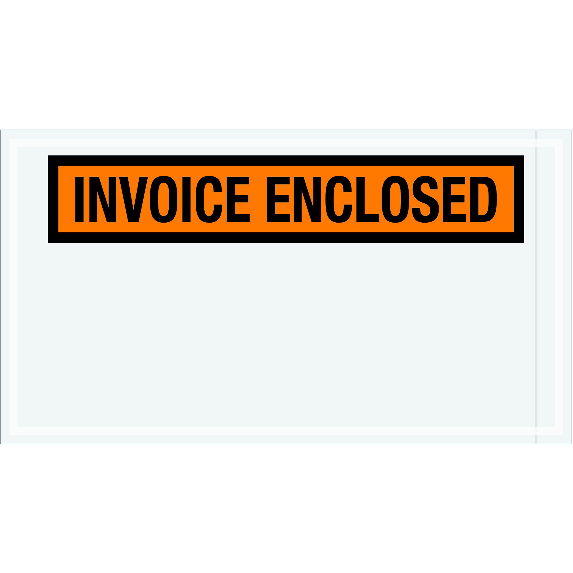 Ship Now Supply 'Invoice Enclosed' Envelopes - 5.5 x 10 Inches, Business Size, Pack of 100 - Perfect for Shipping Documents, Bills & Office Mail