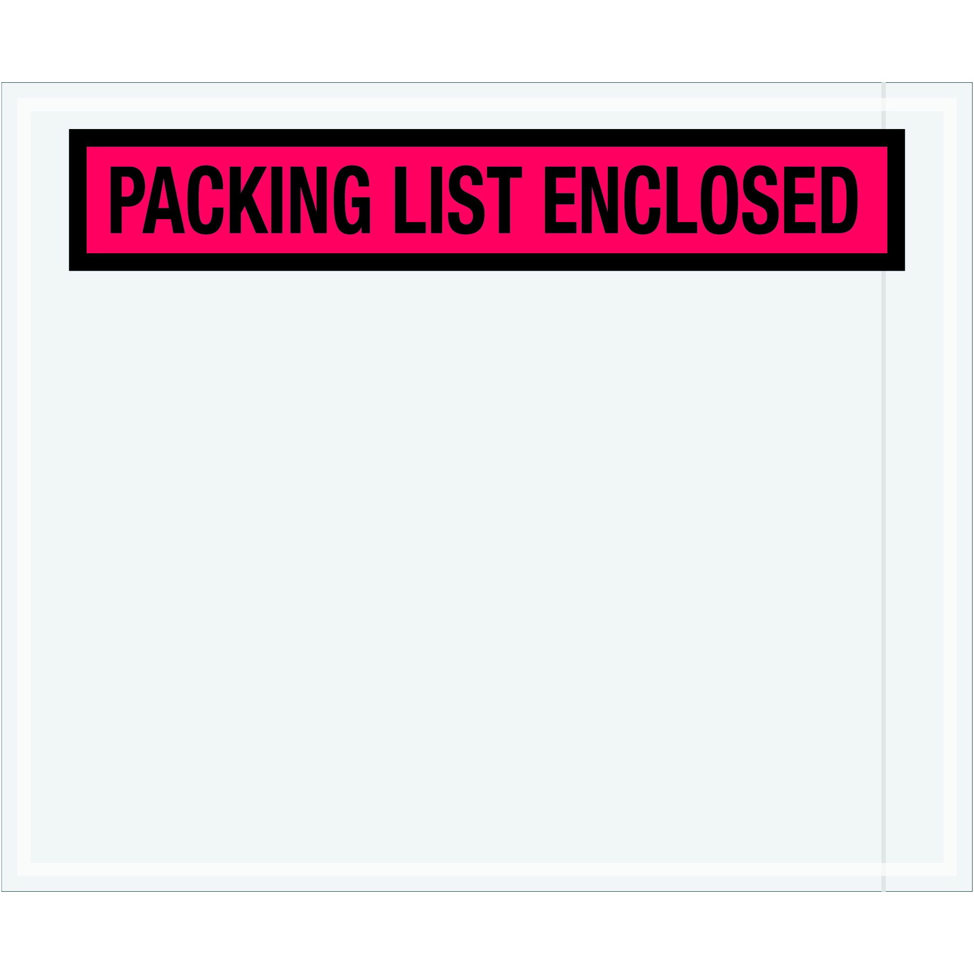 Tape Logic TLPL435 Packing List Enclosed Envelopes - 10x12 Inch Red Shipping Envelopes (500 Pack) - Perfect for Ecommerce, Inventory Management & Business Shipping Needs