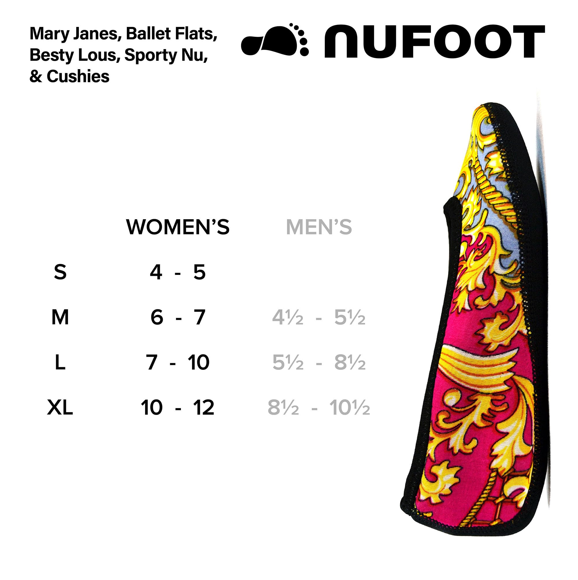 Nufoot Women's Ballet Flats - Comfortable Travel Slippers, Yoga Socks & Indoor Shoes for Home, Office & Yoga Practice | Breathable & Lightweight