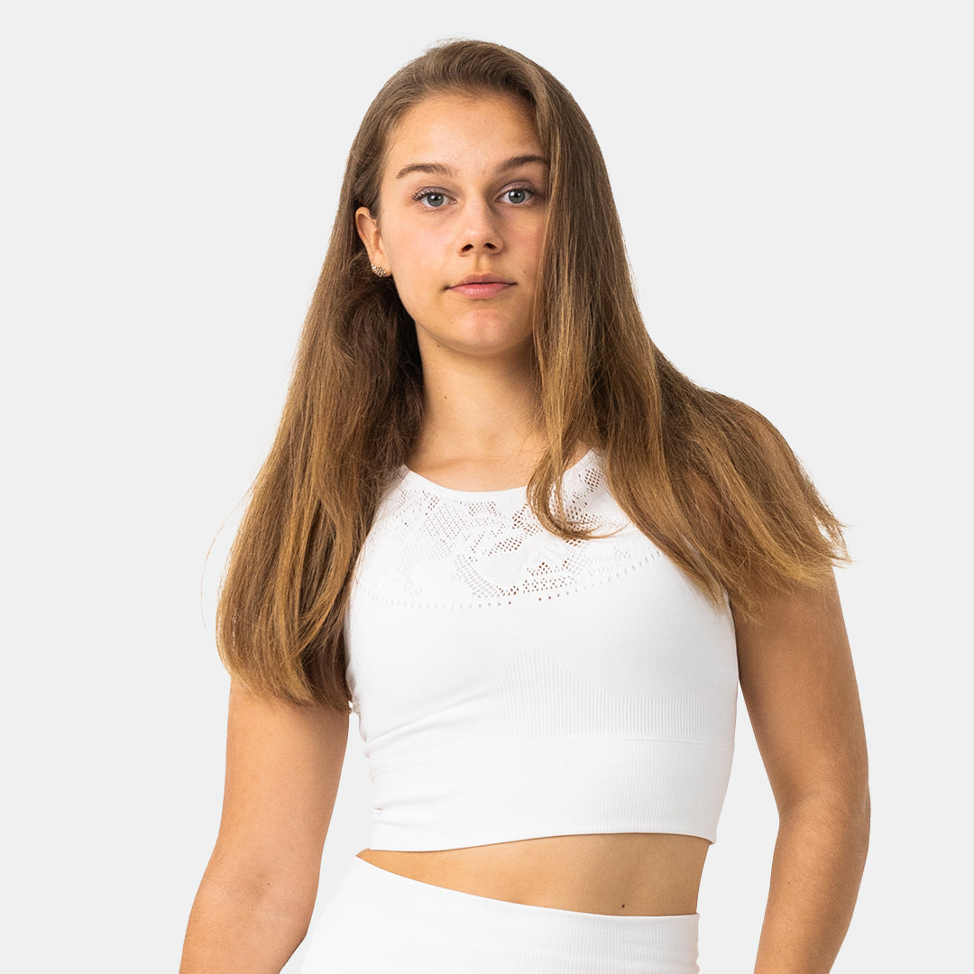 MTV Women's Sporty Sculpt Longline Seamless Bra - High Support Workout Sports Bra for Running, Yoga & Gym - Comfortable & Breathable Activewear