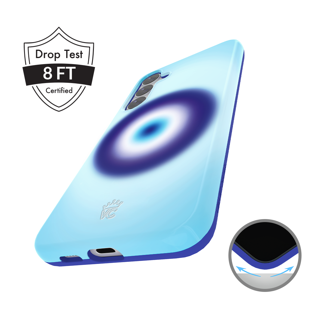 Evil Eye Protection Samsung Phone Case - Durable Anti-Scratch Cover for Galaxy S21/S22/S23 - Perfect for Travel, Work & Daily Use