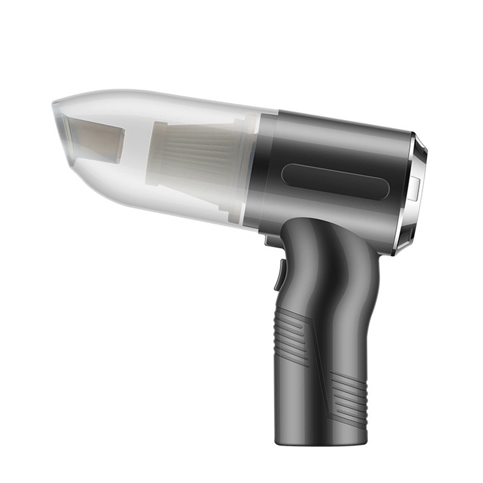 Mini USB Rechargeable Handheld Vacuum Cleaner - Lightweight Portable Lithium Car Vacuum for Keyboard, Computer, Hair, Car Interior & Tight Spaces Cleaning | Perfect for Home, Office & Vehicle Use (Silver)
