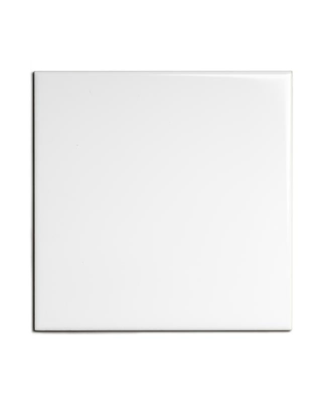 Kakel Victoria 15 x 15 cm White Glossy Ceramic Tile - Perfect for Kitchen Backsplash, Bathroom Walls & Flooring