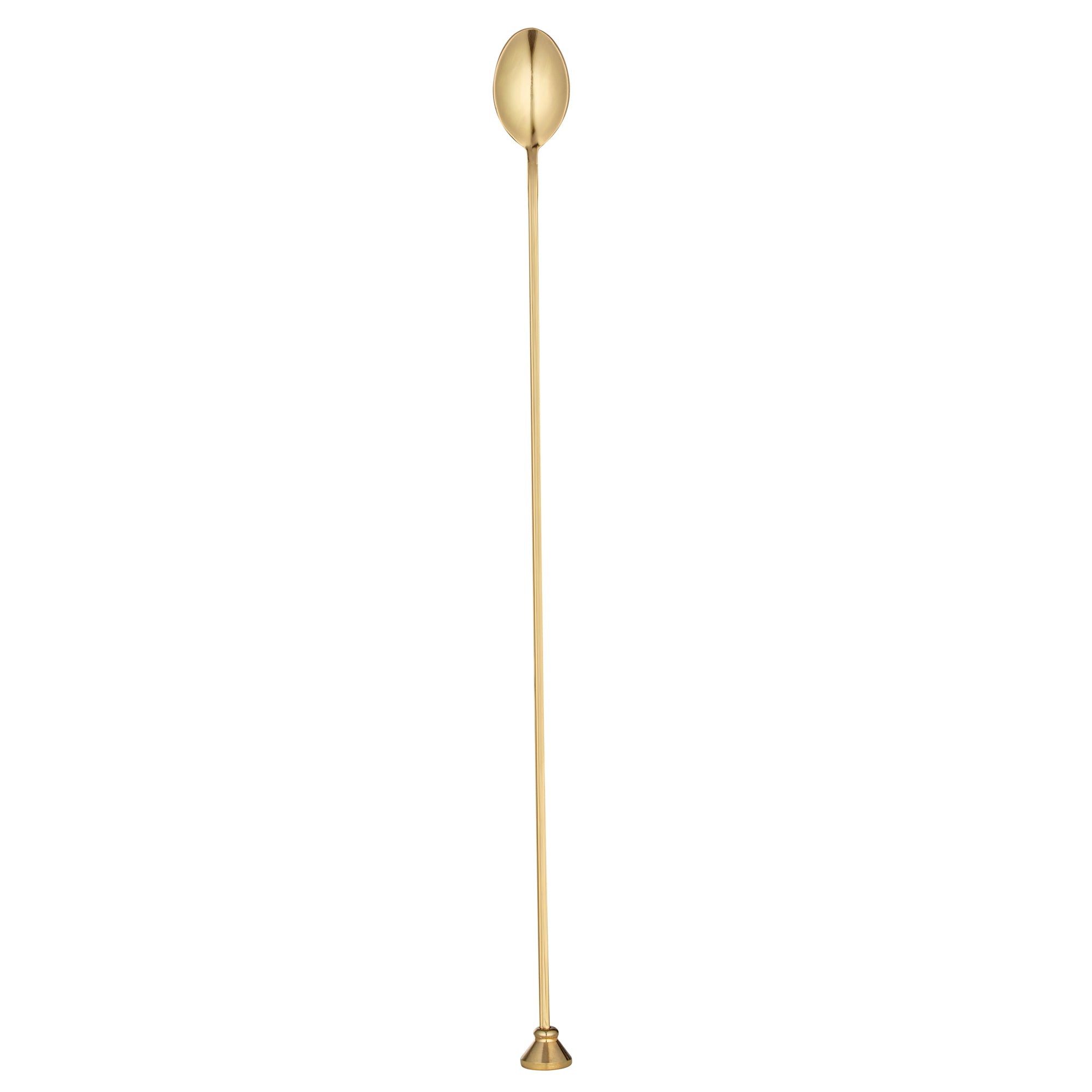 Bar Lux Gold Plated Stainless Steel Muddler Bar Spoon - 16 Inch Cocktail Mixing Tool for Mojito, Old Fashioned & Mixology - 1 Count Box (16