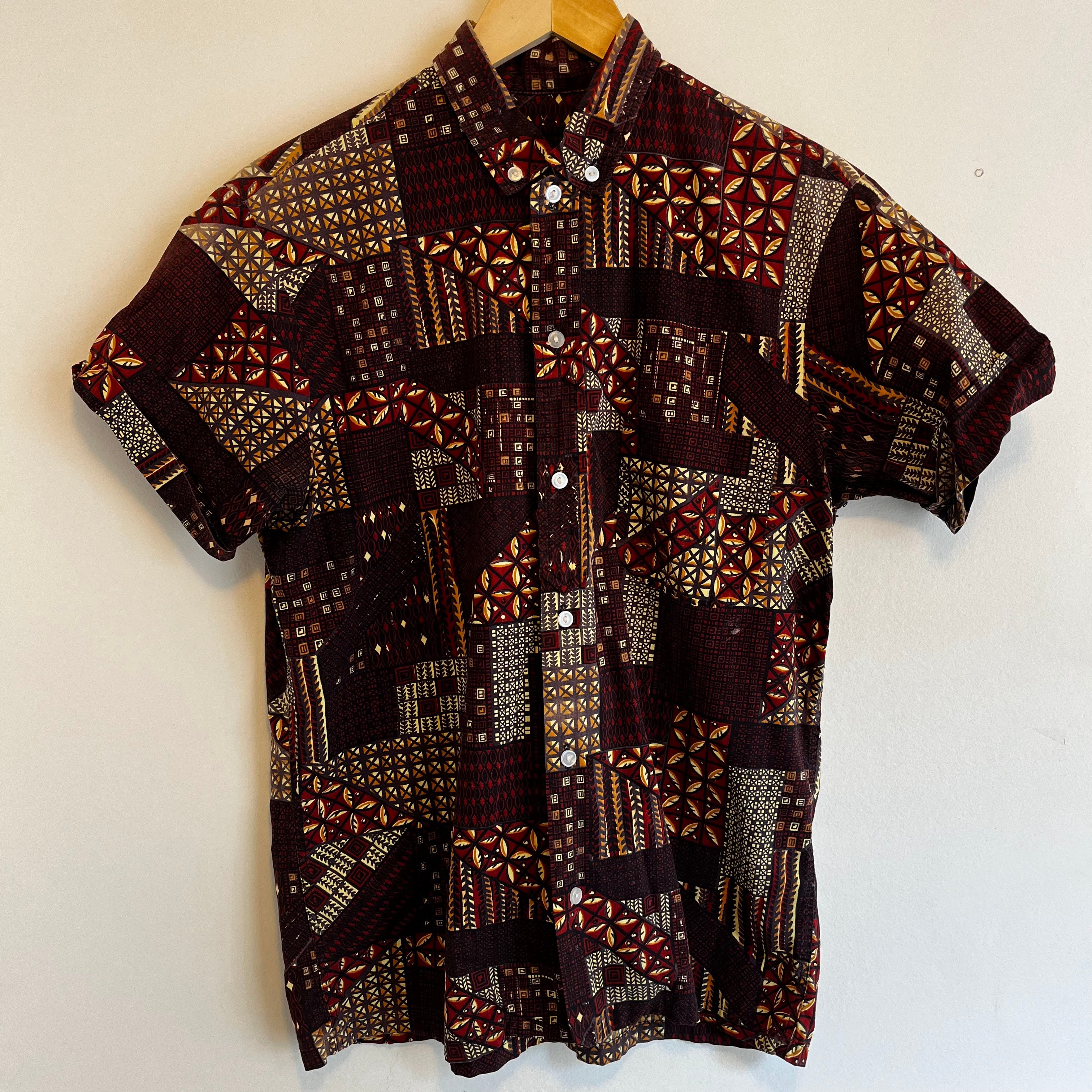 Rust Button Up Shirt for Men | Casual Long Sleeve Plaid Flannel Shirt | Perfect for Outdoor Camping, Hiking, and Fall Layering