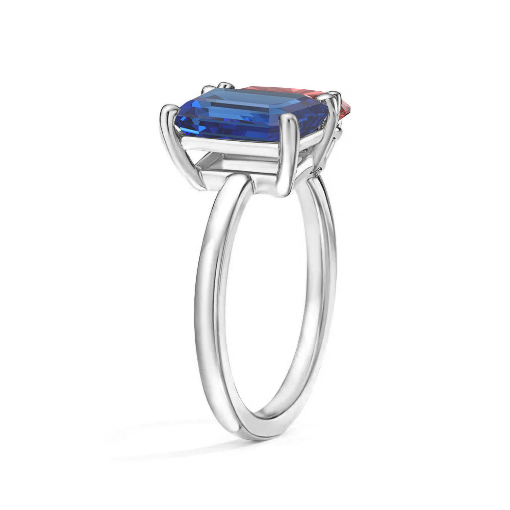 Toi et Moi Personalized Sapphire Birthstone Ring | Custom Anniversary Jewelry Gift for Her | Perfect for Weddings, Engagements & Romantic Occasions