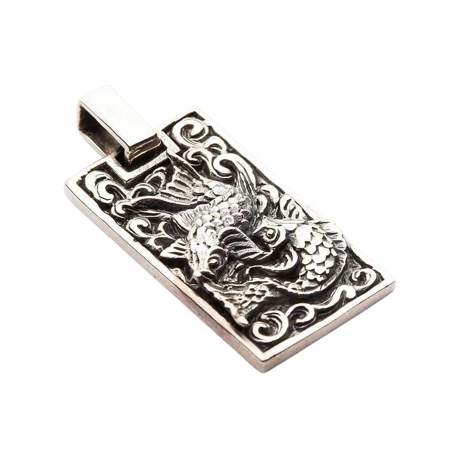 Japanese Koi Fish Sterling Silver Pendant Necklace - Handcrafted 925 Silver Jewelry for Women - Perfect Gift for Birthday, Anniversary & Special Occasions