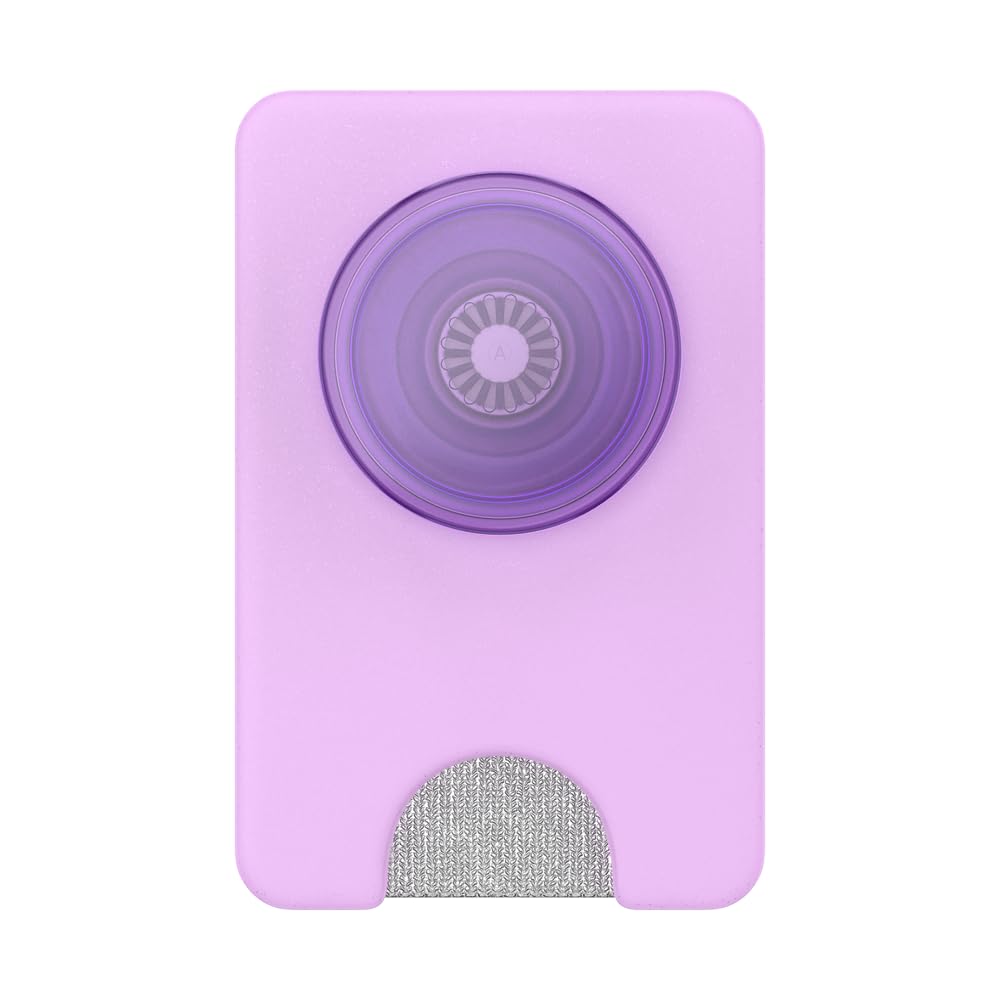 PopSockets MagSafe® Phone Wallet - Expandable Grip & Adapter Ring, Wireless Charging Compatible Card Holder for iPhone (Lavender) | Perfect for Travel, Commuting & Hands-Free Convenience