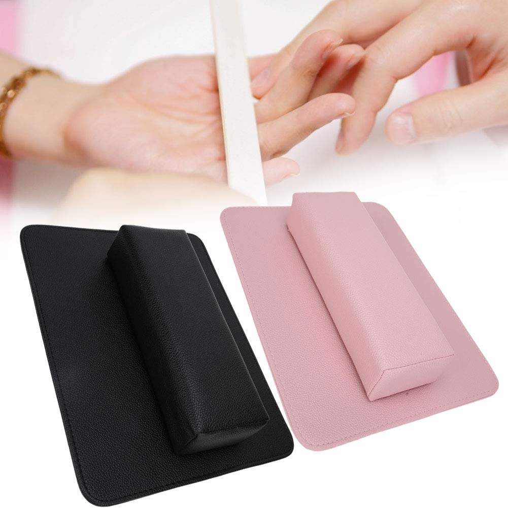 Washable Foldable Nail Art Hand Pillow - Gel Polish Hand Holder & Wrist Rest Cushion for Manicure - Salon Tools Accessories (Pink) | Perfect for Nail Artists, Home Manicures & Salon Professionals