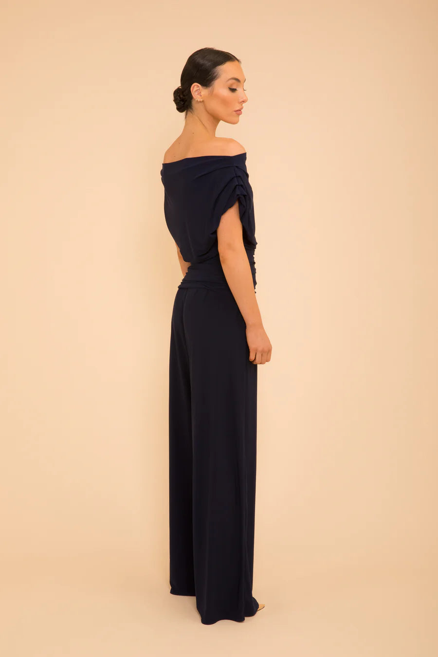Carbon Jersey Jumpsuit for Women - Navy Blue Curve Fit - Perfect for Workouts, Running & Casual Wear