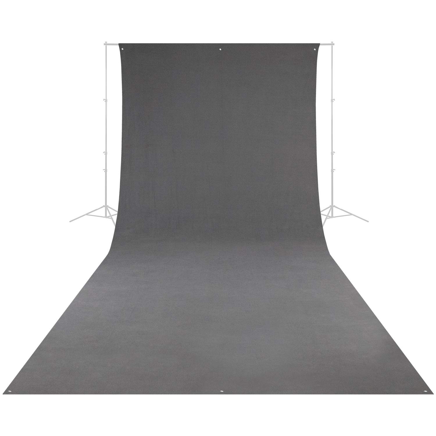 Wrinkle-Resistant 9' x 20' Photography Backdrop - Neutral Gray Background for Portraits, Photo Booths & Group Shoots | Portable, Travel-Friendly Fabric | Perfect for Studios, Events & Professional Photography