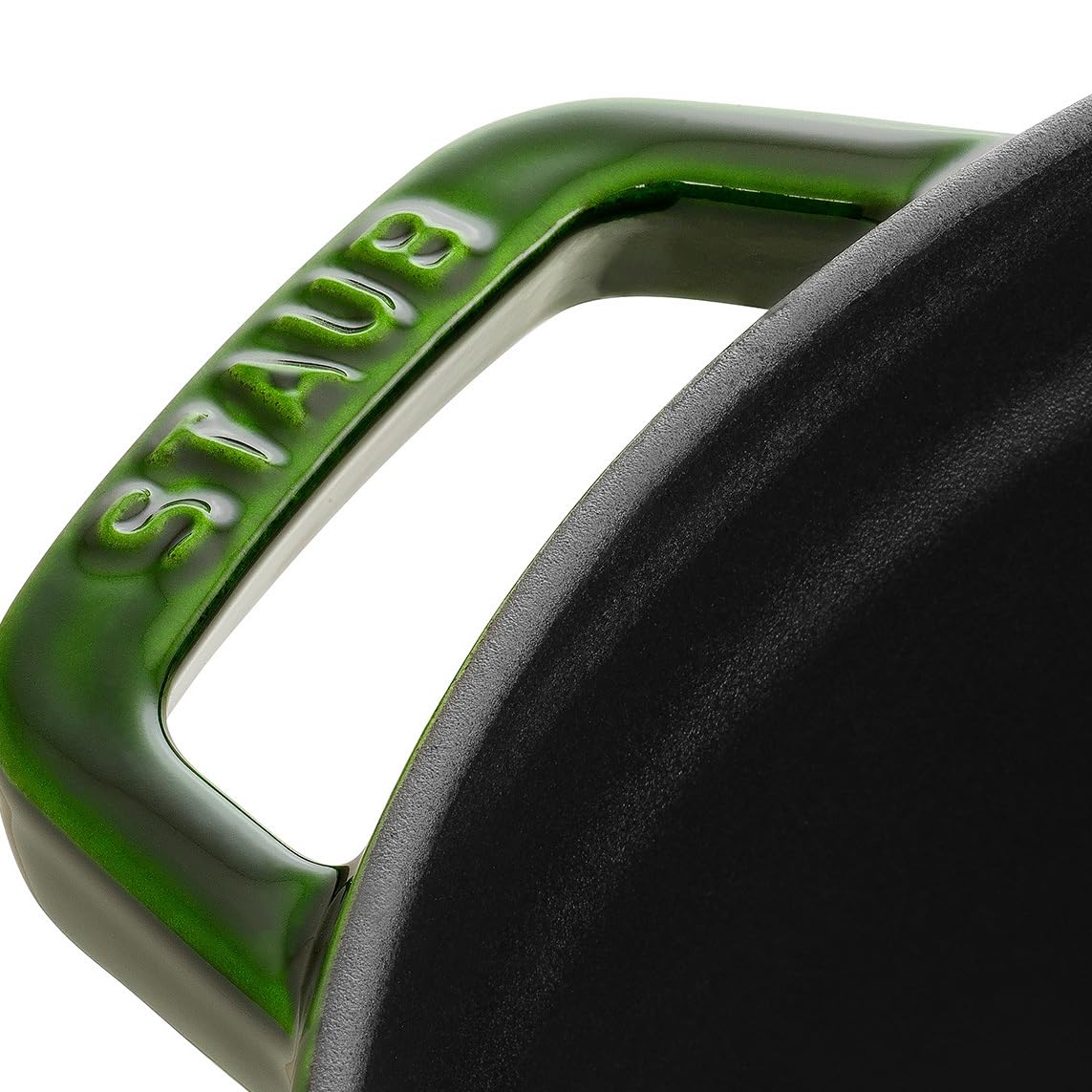 STAUB 1003969 Round Cast Iron Dutch Oven Cocotte - 22 cm, 2.6 L Capacity, Basil Green Enameled Cookware for Roasting, Braising & Baking | Perfect for Soups, Stews & Casseroles | Oven & Stovetop Safe