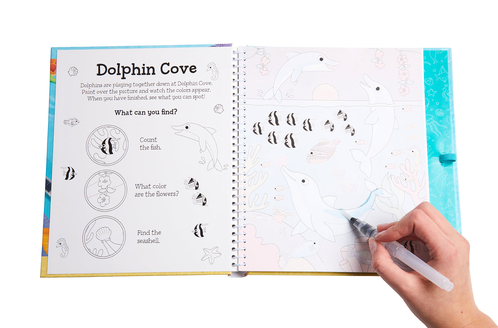 Magical Water Painting Kit for Kids - Under the Sea Theme | Reusable Water Coloring Book with Ocean Animals | Perfect for Travel, Birthday Gifts & Creative Play