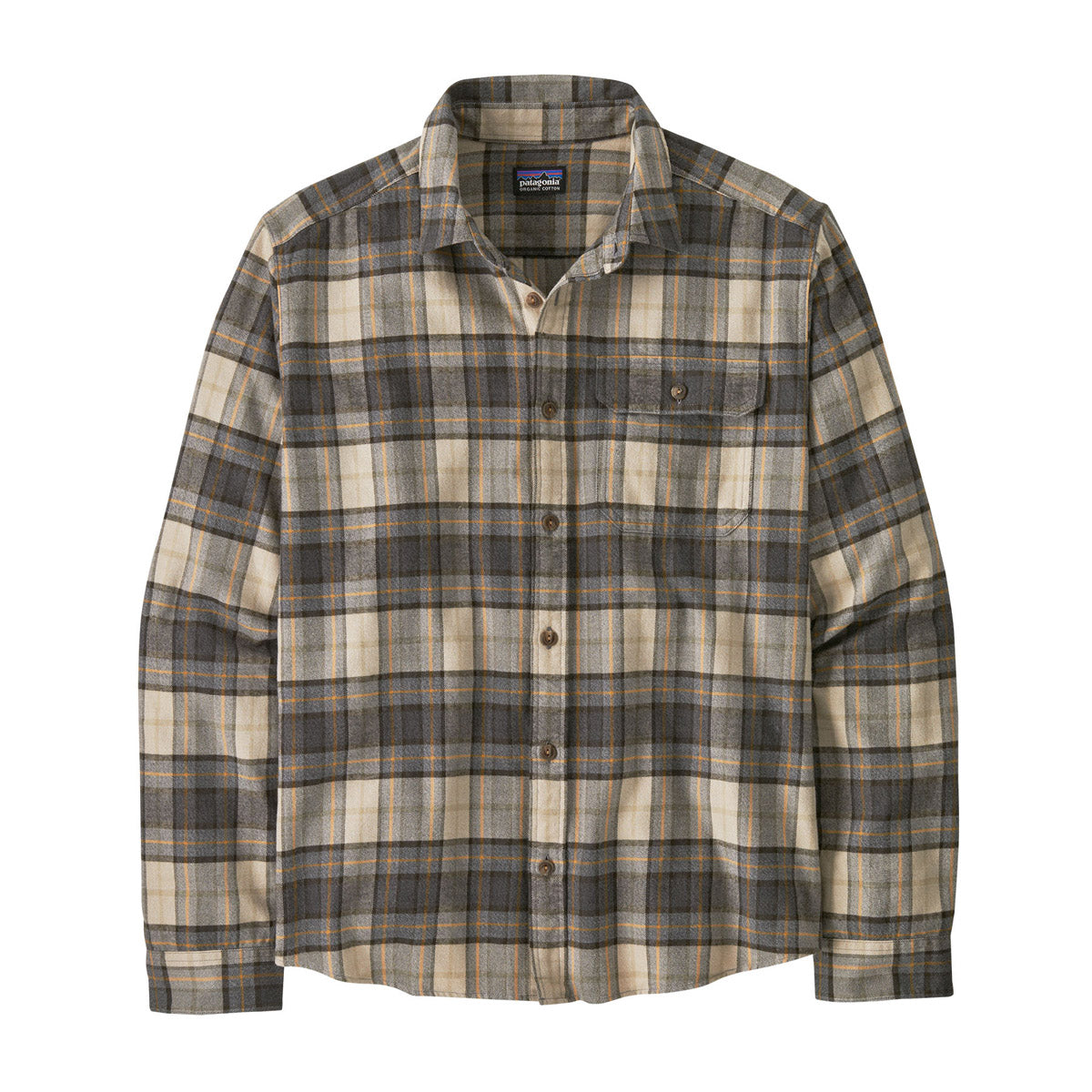 Men's Long Sleeve LW Fjord Flannel Shirt - Soft Plaid Button Down for Casual Wear & Outdoor Activities