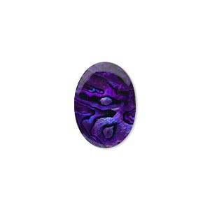 Premium Natural Purple & Blue Paua Abalone Shell Cabochons (6x4mm & 10x8mm Oval) - Wholesale Top Quality Calibrated Gemstones for Jewelry Making, DIY Crafts & Home Decor