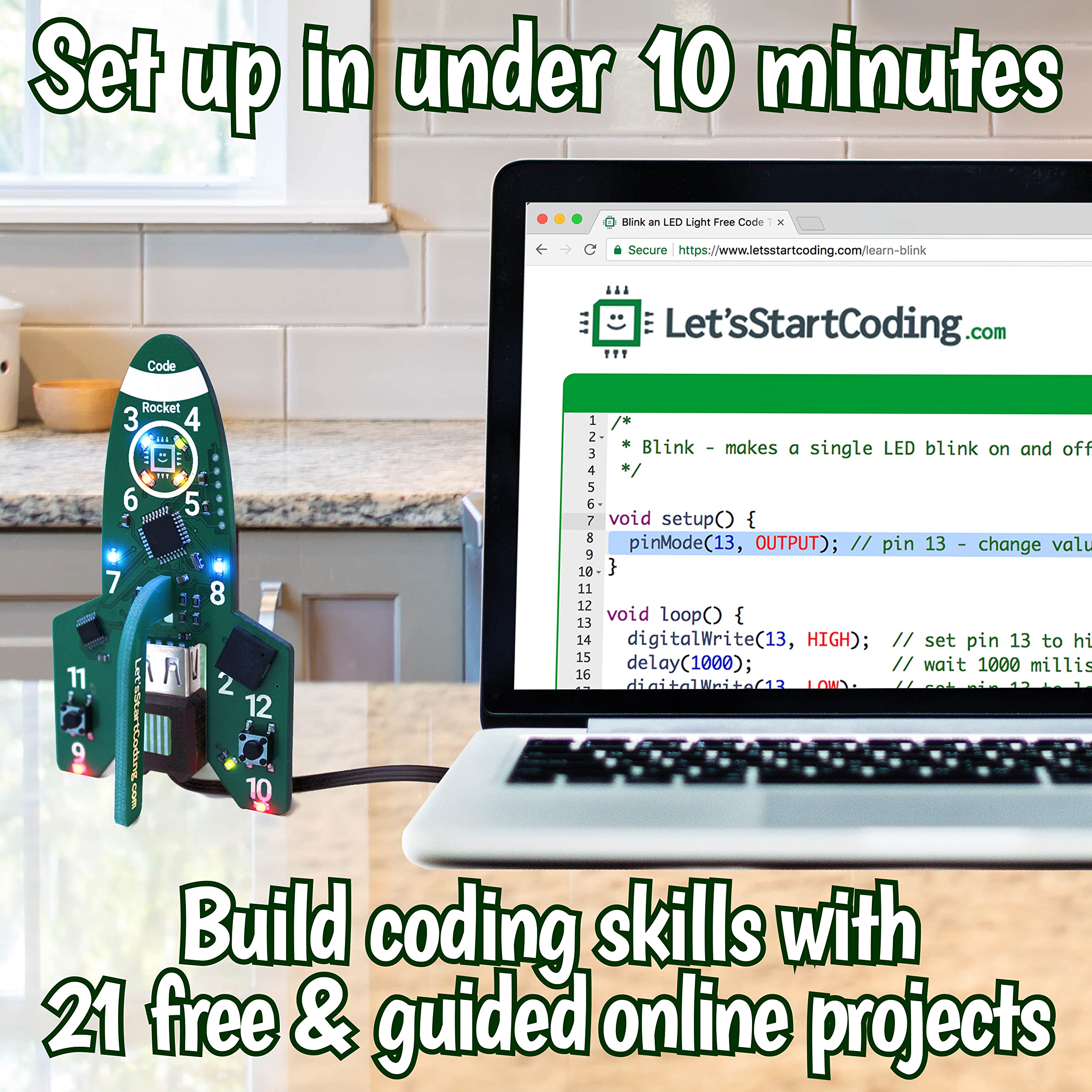 Ultimate Coding Kit & Code Rocket Bundle - STEM Learning Toys for Kids Ages 8-12 | Educational Programming Gift for Boys & Girls | Perfect for Home Learning, Classroom Activities & Birthday Presents
