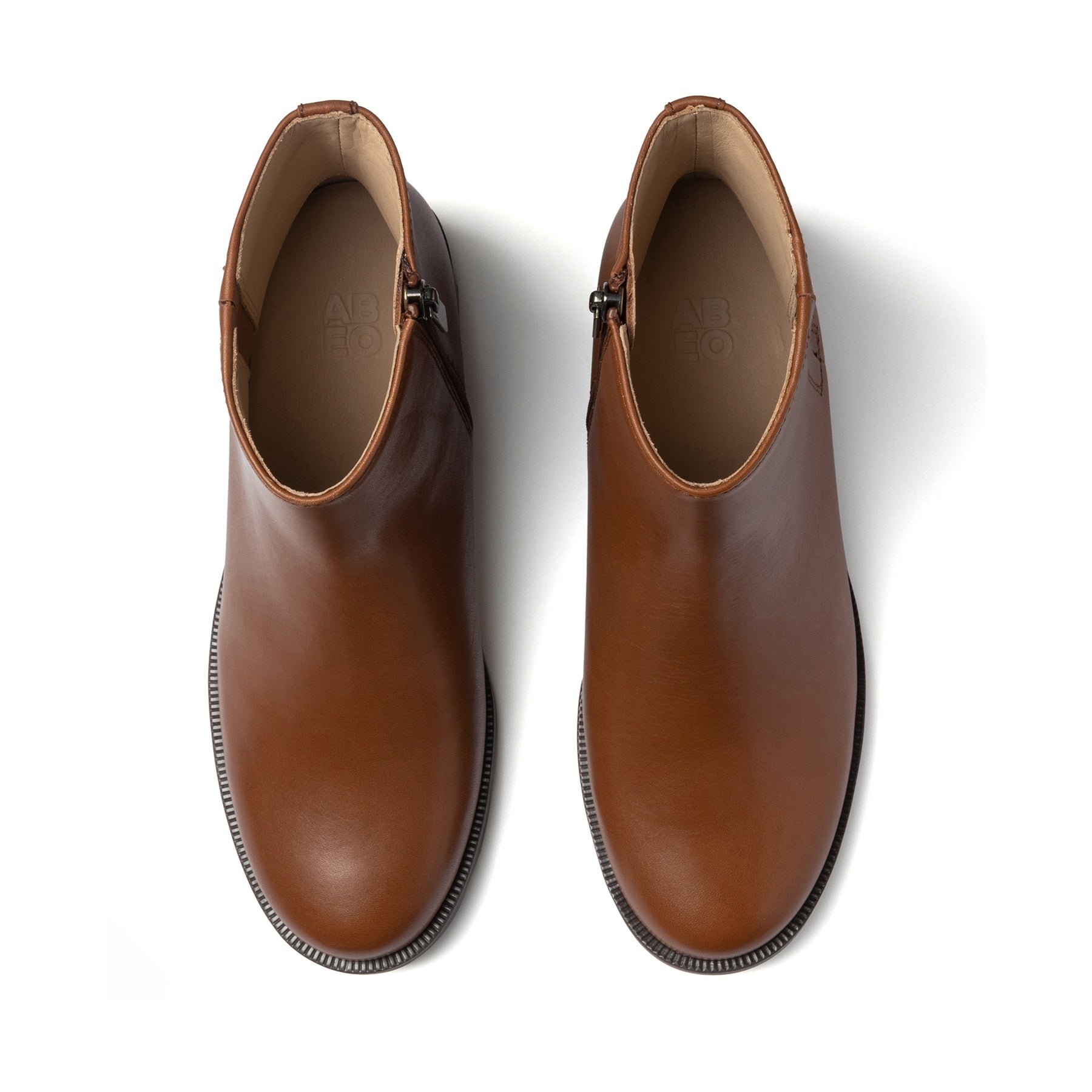 ABEO Traverse Ankle Boots for Women - Dark Tan Leather Comfortable Walking Shoes for Work, Travel & Everyday Wear