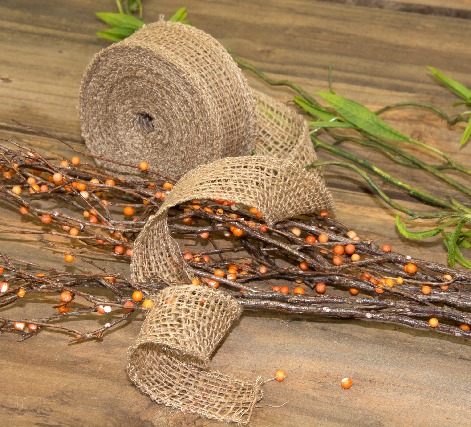1.5 Inch Natural Burlap Ribbon - 10 Yards for Gift Wrapping, Wedding Decor, and DIY Crafts