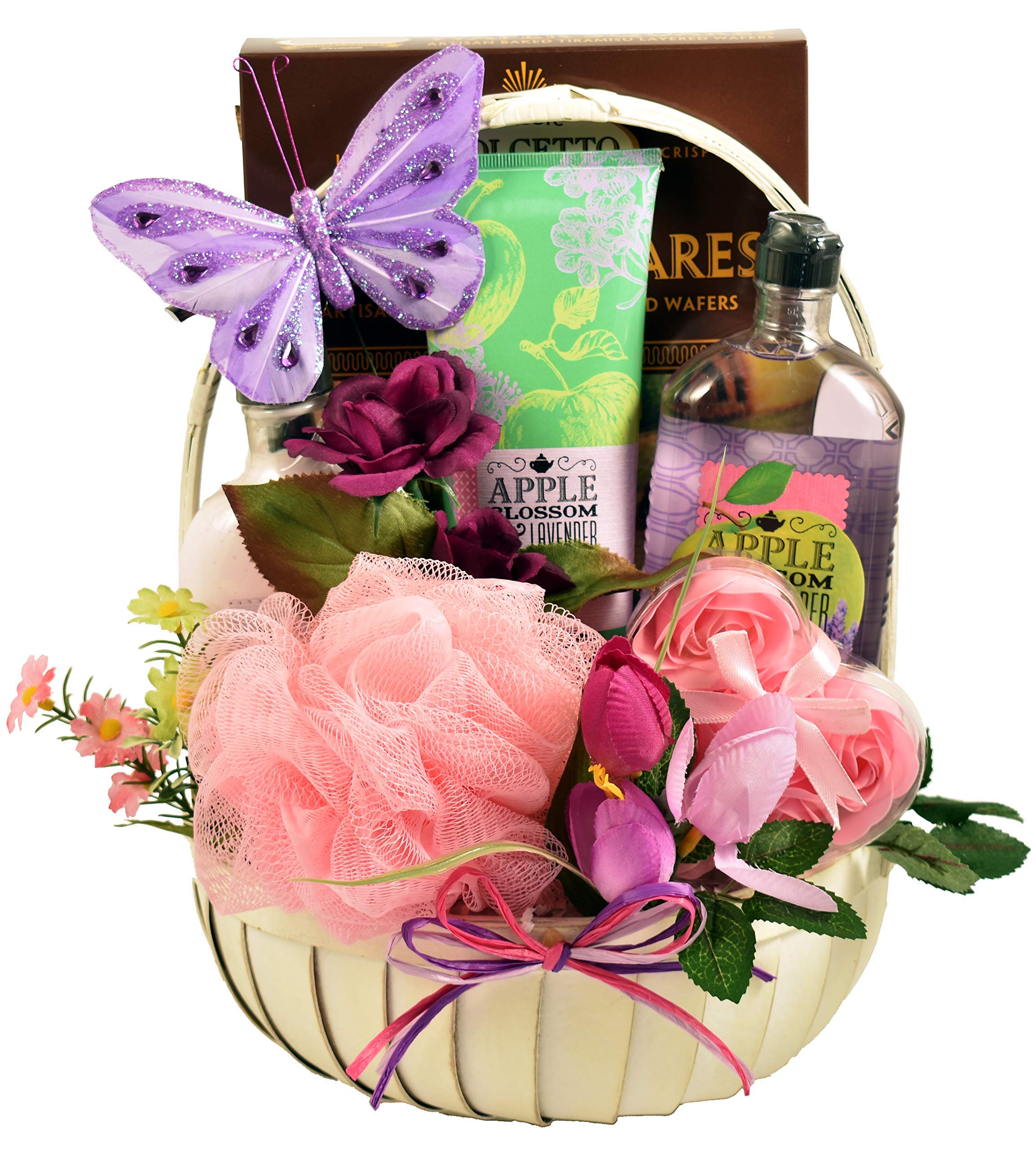 Aromatherapy Gift Basket Set - Relaxing Spa Essentials with Gourmet Wafer Treats | Perfect for Self-Care, Spa Day & Thoughtful Gifts