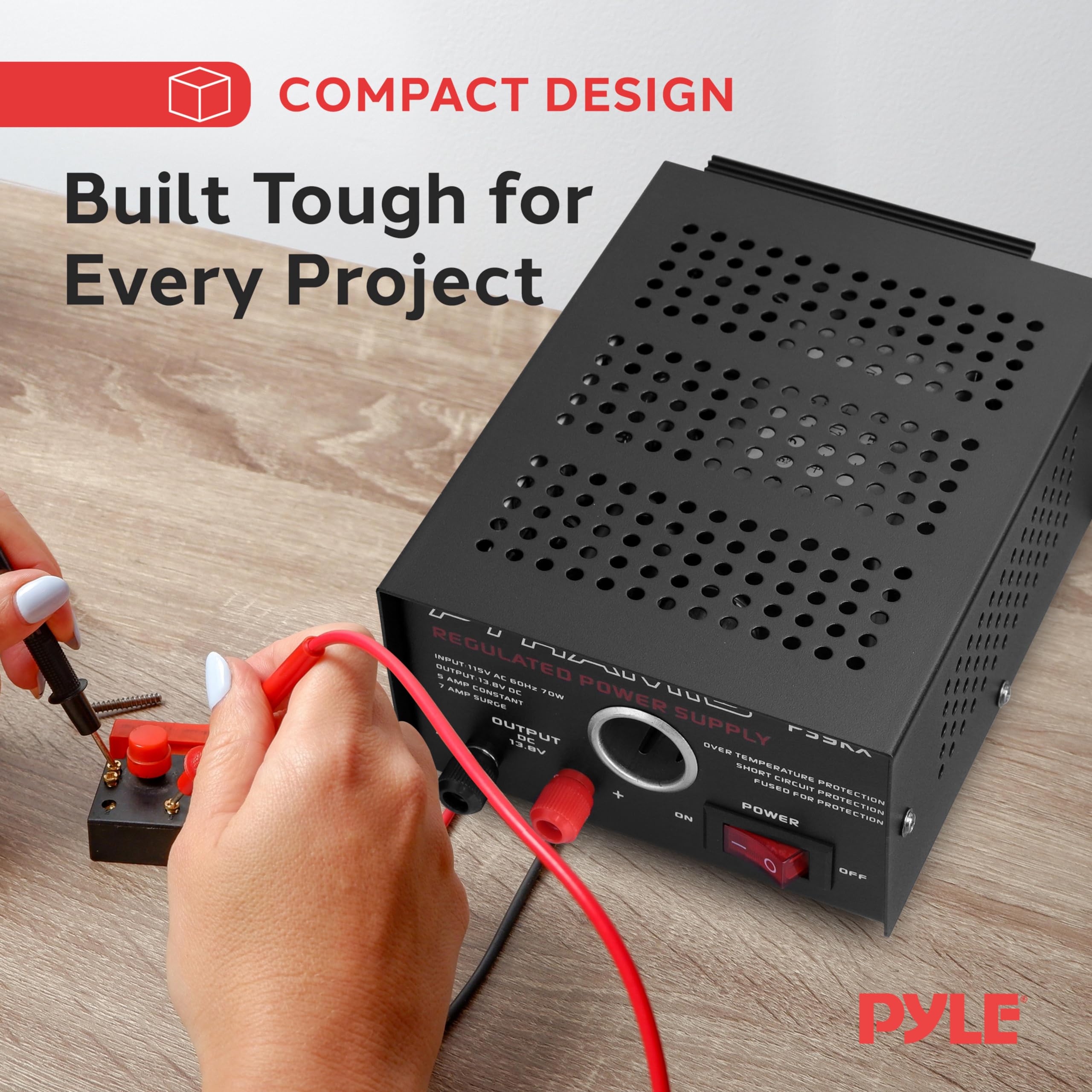 Pyramid PS9KX 5A/7A Car Power Adapter with Cigarette Lighter Plug - Dual USB Port Charger for Phones, Tablets & GPS Devices - Perfect for Road Trips & Camping