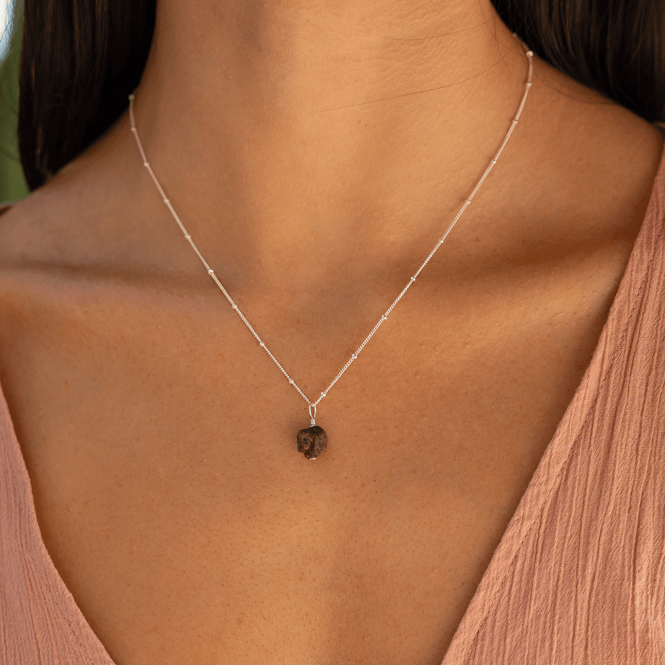 Natural Raw Earth Red Ruby Pendant Necklace for Women - Elegant Handmade Jewelry Gift for Birthday, Anniversary & Special Occasions