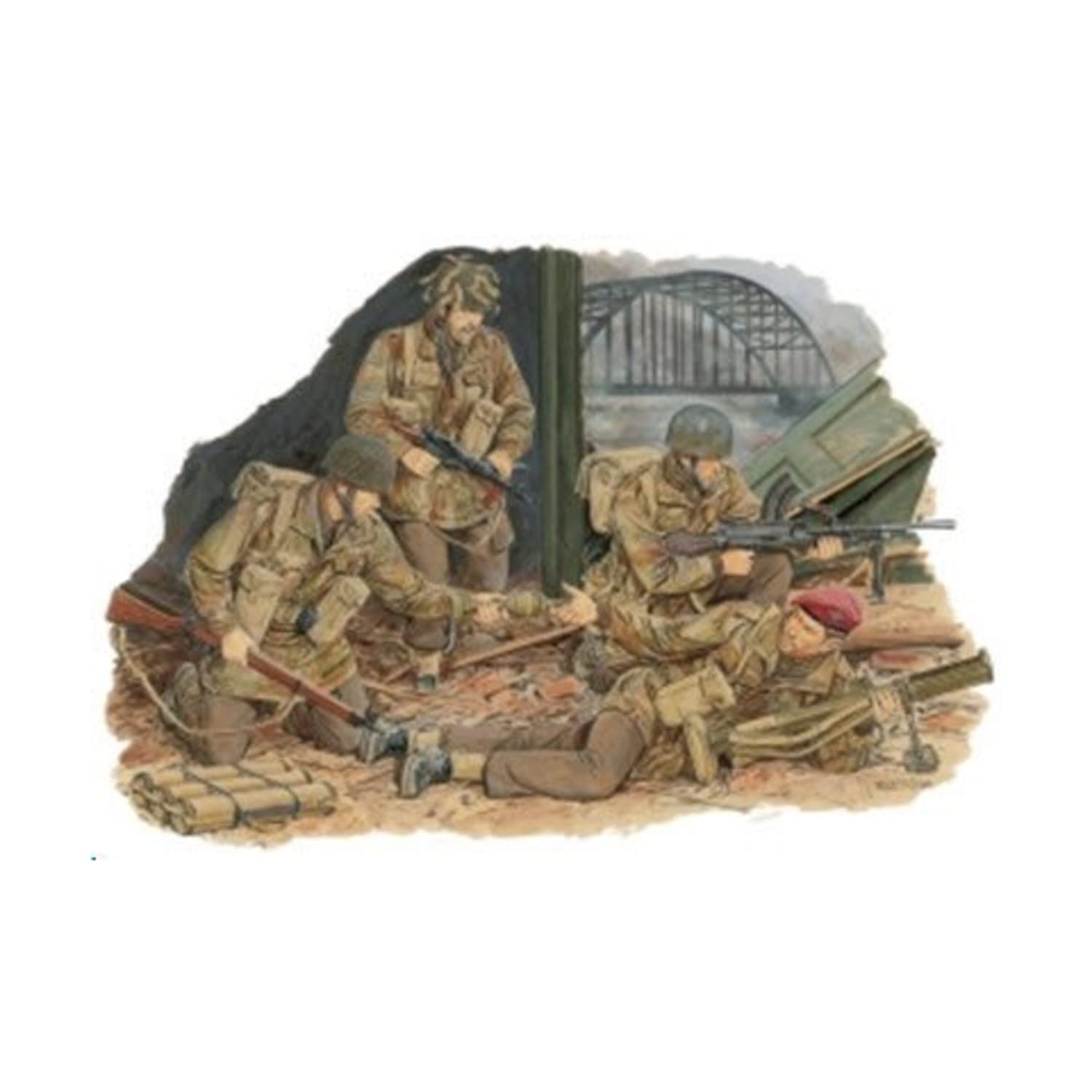 1/35 Scale Red Devils Arnhem '44 WWII British Paratroopers Model Kit - Perfect for Military History Enthusiasts & Diorama Builders