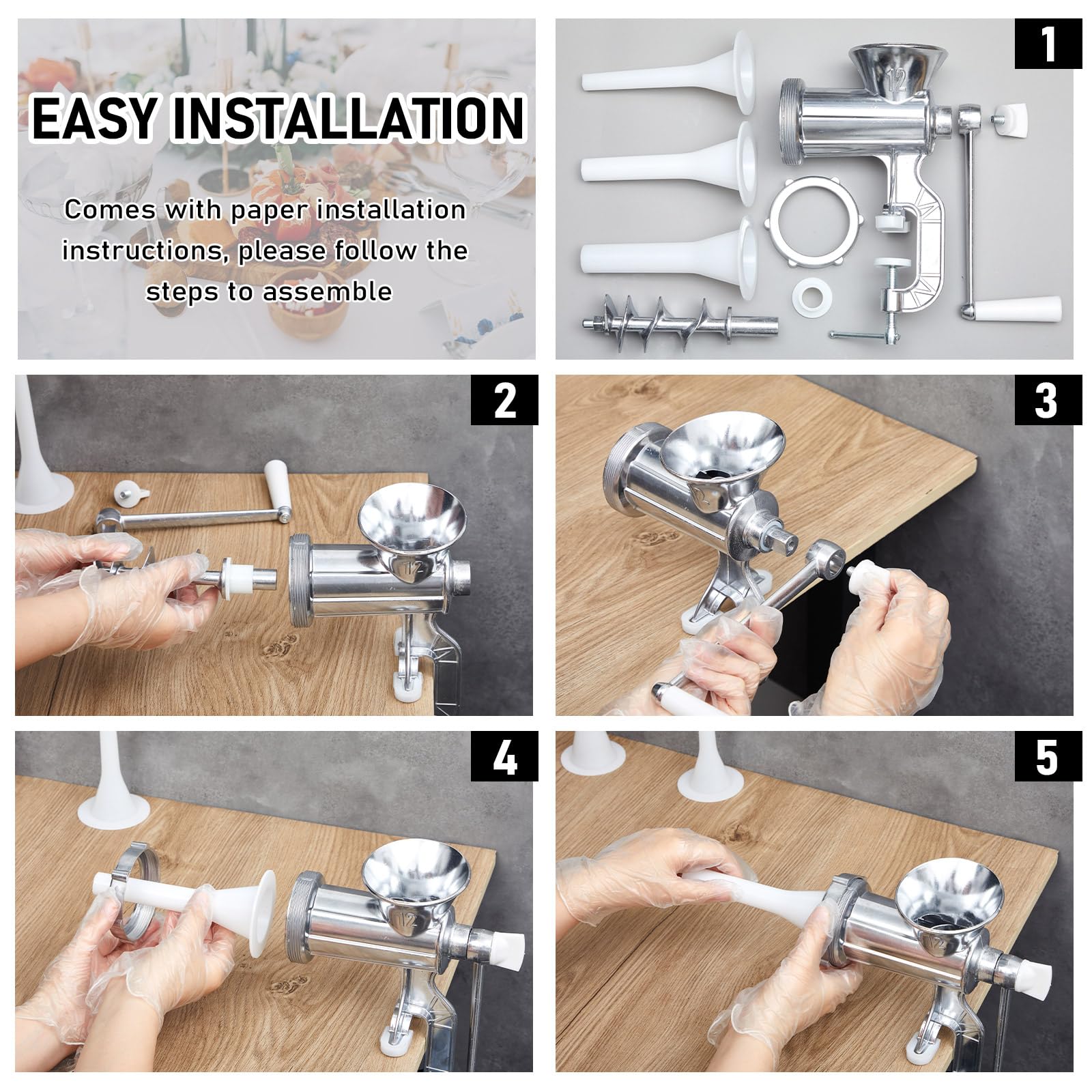 Premium Sausage Stuffer Machine - Heavy Duty Meat Filling Equipment for Homemade Sausages, Burgers & Jerky | Perfect for Home Kitchens, Butcher Shops & BBQ Parties