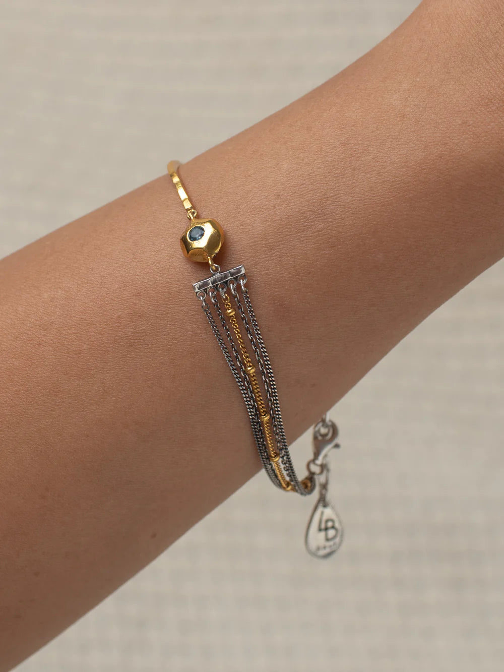Sterling Silver  (925 )+ 22K gold vermeil