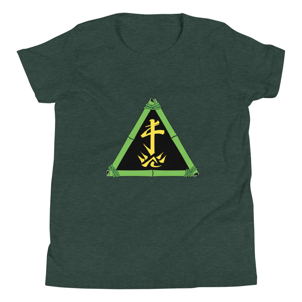Zoo Jitsu Fighters ZJ Triangle Youth Short Sleeve T-Shirt - Cool Martial Arts Graphic Tee for Kids & Teens - Perfect for Training, School & Casual Wear