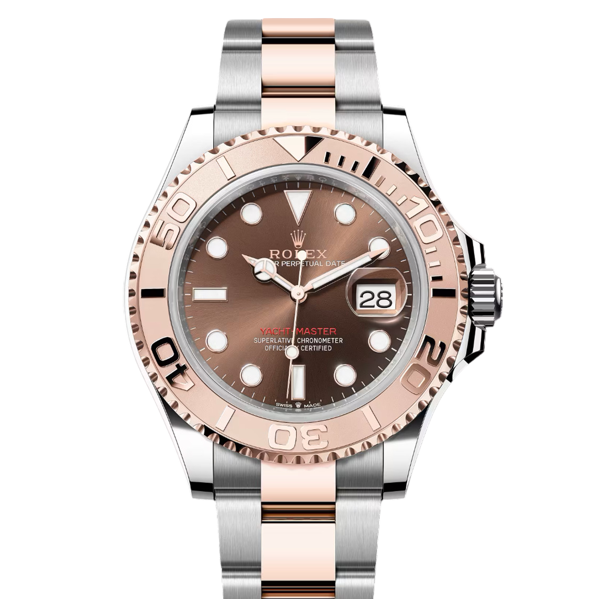 Rolex Yacht Master 126621 Chocolate Dial 40mm Stainless Steel & Everose Gold Mens Watch - Luxury Timepiece for Sailing, Business & Special Occasions