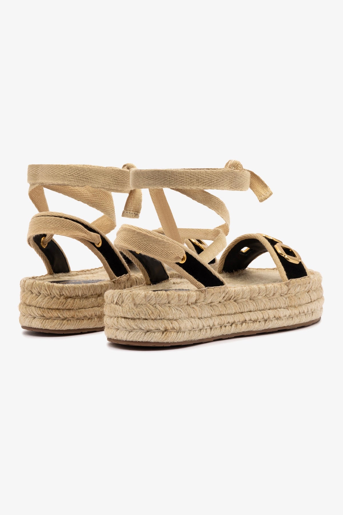 Black Suede Milan Espadrille Flatform Sandals for Women - Comfortable Summer Wedge Shoes | Perfect for Beach, Vacation & Casual Outfits