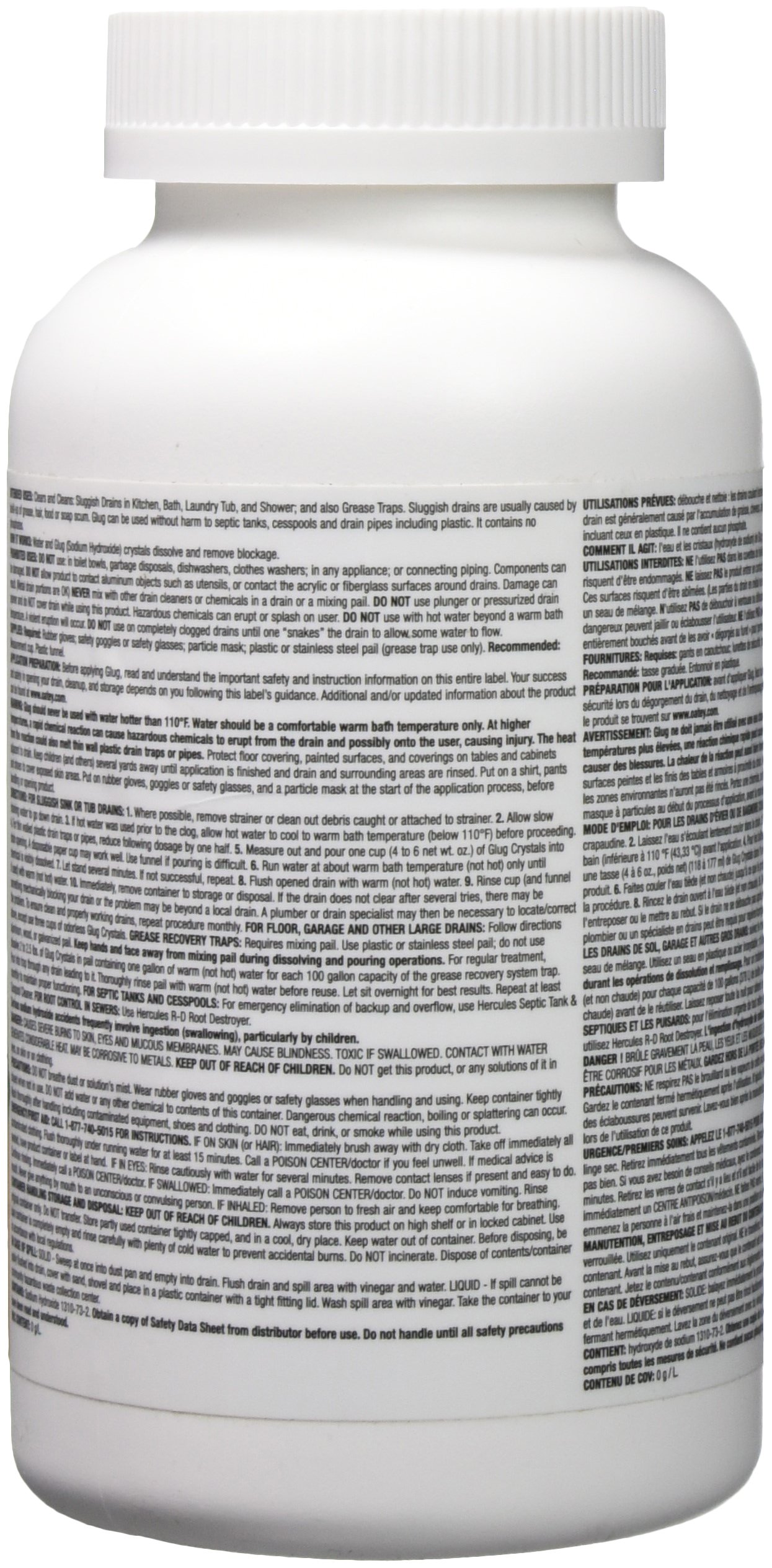 Oatey 20412 Drain Opener Crystals 16oz - Fast Clog Removal for Kitchen & Bathroom