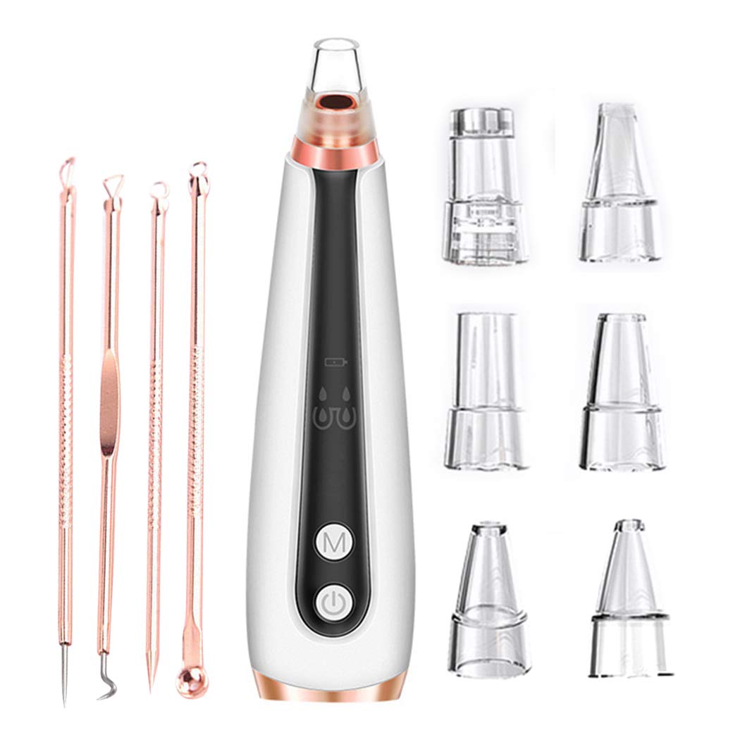 Professional Electric Blackhead Remover Kit - Portable Pore Cleaner & Blackhead Extractor Tool Set for Women | Perfect for Home Spa & Travel Skincare Routine
