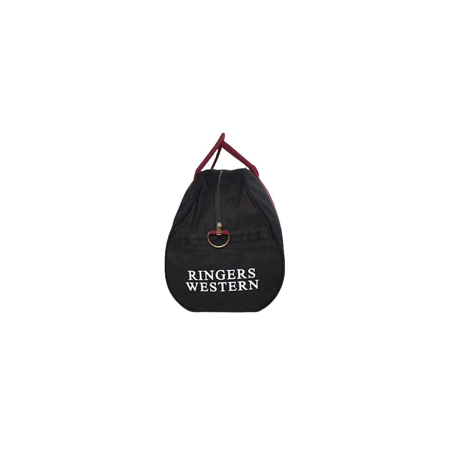 Ringer's Western Gundagai Duffle Bag - Black & Maroon Travel Gym Bag for Men & Women - Perfect for Workouts, Travel & Outdoor Adventures