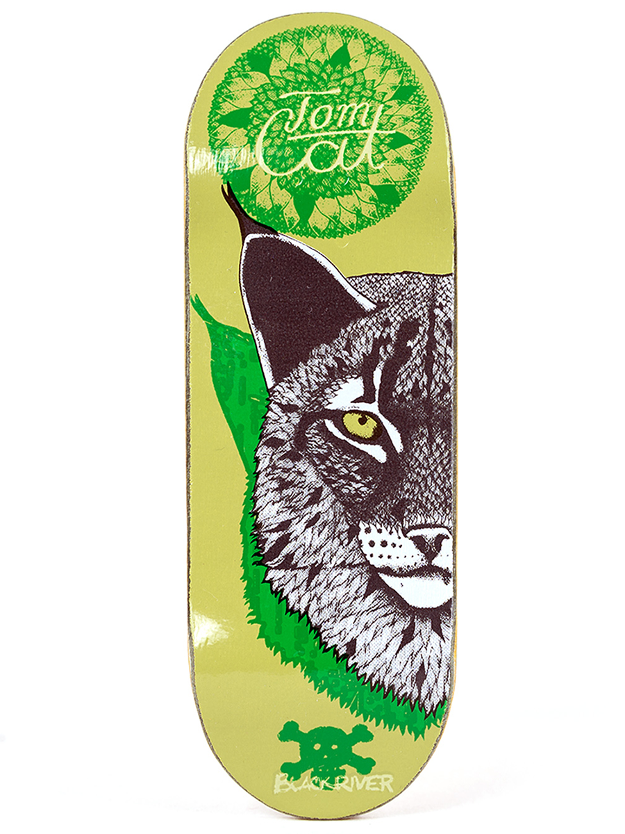 Blackriver Fingerboard Deck Tomcat Pro - Professional Finger Skateboard for Tricks & Training - Perfect for Skateboard Enthusiasts & Collectors