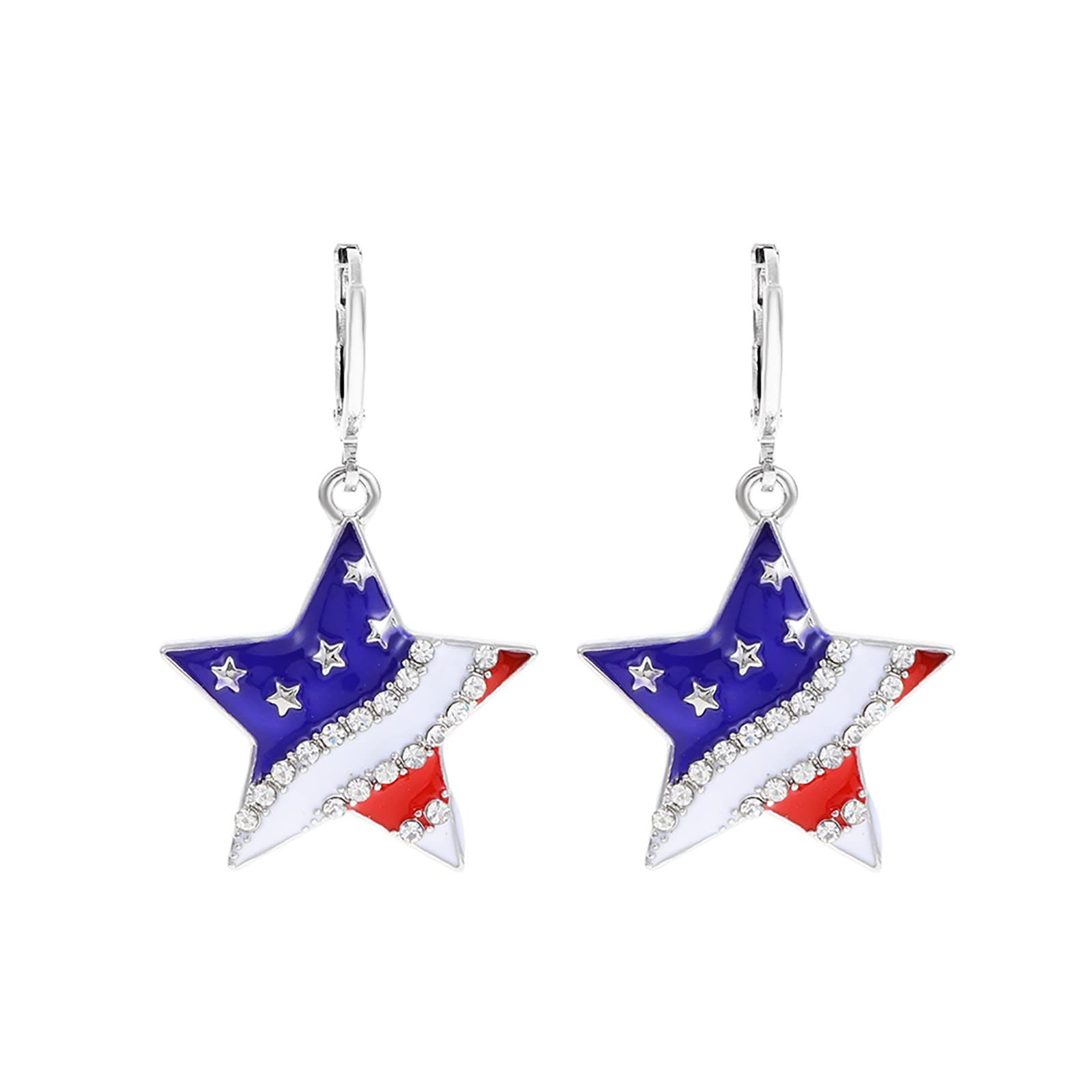 4th of July Independence Day Earrings for Teen Girls - Minimalist Piercing Studs, Trendy Jewelry for Women | Perfect for Parties, Festivals & Patriotic Celebrations