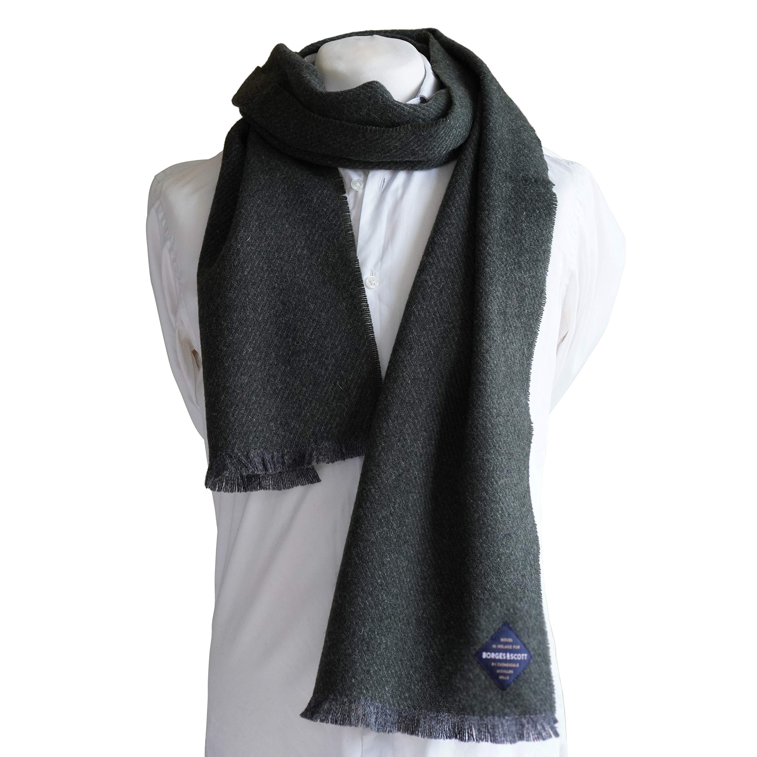 Authentic Irish Lambswool Scarf - 100% Pure Irish Wool - Handmade in Ireland - Warm Winter Accessory for Women & Men - Perfect for Cold Weather & Outdoor Activities