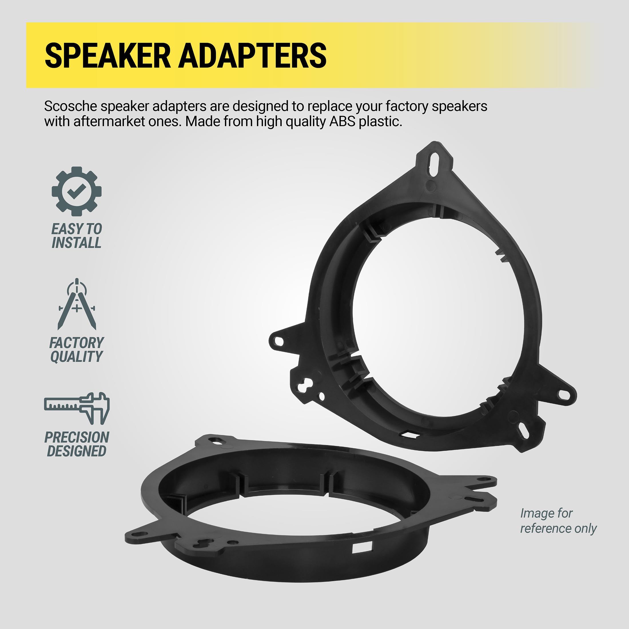 Scosche SAGMHR634B Speaker Adapter for 2006-Up Chevrolet HHR & Impala - 6.5