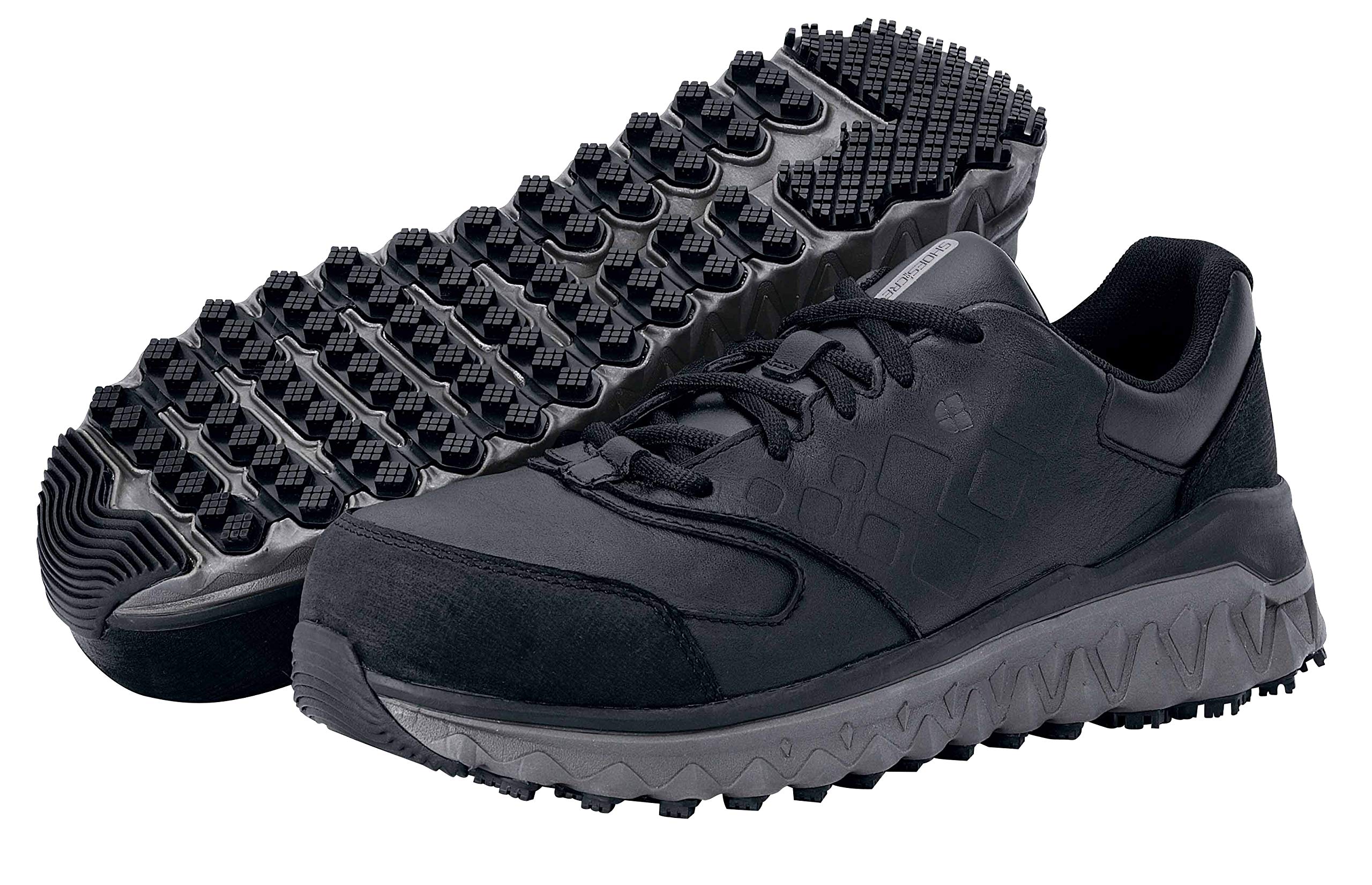 Slip-Resistant Work Shoes for Men - Waterproof Aluminum Toe Safety Sneakers | Non-Slip Bridgetown Style for Construction, Warehouse & Restaurant Workers