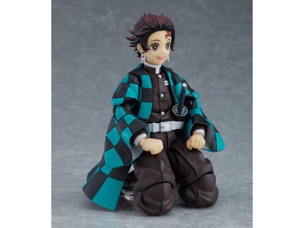 Figma #498 DX Tanjirou Kamado Demon Slayer Action Figure - Anime Collectible from Kimetsu no Yaiba Series for Display & Cosplay Enthusiasts