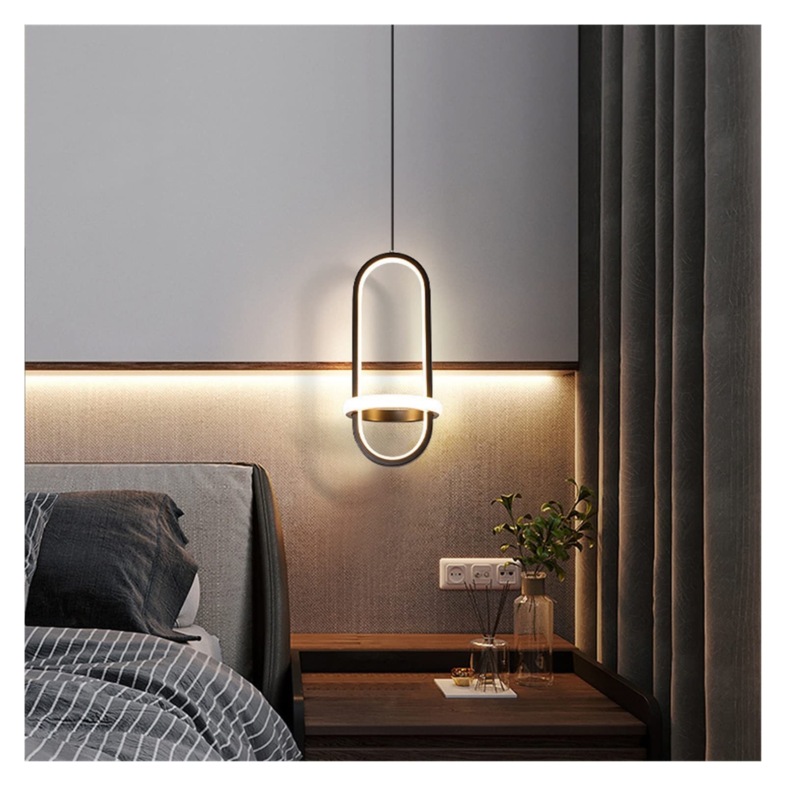 Crystal Chandelier Pendant Ceiling Lamp - Modern Luxury Lighting Fixture for Bedroom, Living Room, Dining Room & Kitchen | Perfect for Home Decor, Bedside Lighting and Porch Illumination