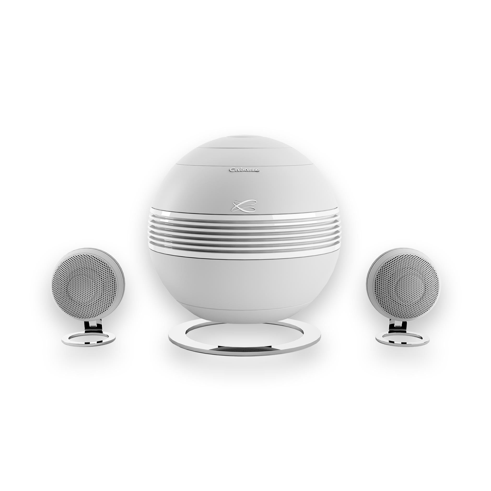 Cabasse The Pearl Keshi 2.1 Wireless Bluetooth Speaker System - Premium Home Audio for Living Room, Bedroom & Office Entertainment