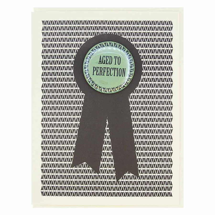 Vintage Aged to Perfection Birthday Card - Elegant & Timeless Greeting Card for Milestone Birthdays, Anniversaries & Special Occasions