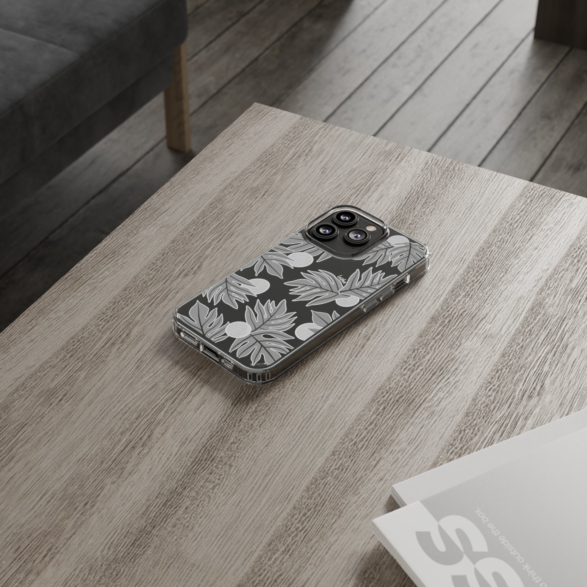 Premium Ulu Ke'oke'o Clear Phone Case - Shockproof & Scratch-Resistant Protective Cover for iPhone 14/13/12/11 Pro Max - Perfect for Outdoor Adventures, Travel & Daily Use
