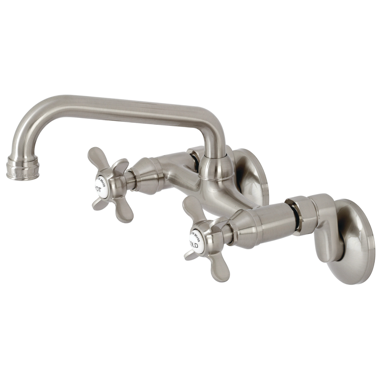 Essex Two Handle Wall Mount Kitchen Faucet - Durable Stainless Steel Sink Faucet for Modern Kitchens | Perfect for Small Spaces & RV Use
