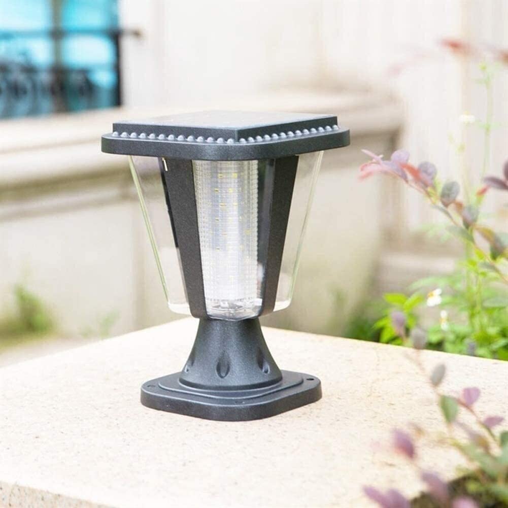 ULLGO Solar LED Pillar Light - Super Bright Outdoor Post Lamp, Waterproof Solar Powered Gate Light for Courtyard, Fence, Villa & Garden (Warm White) - Perfect for Pathway, Driveway & Landscape Lighting