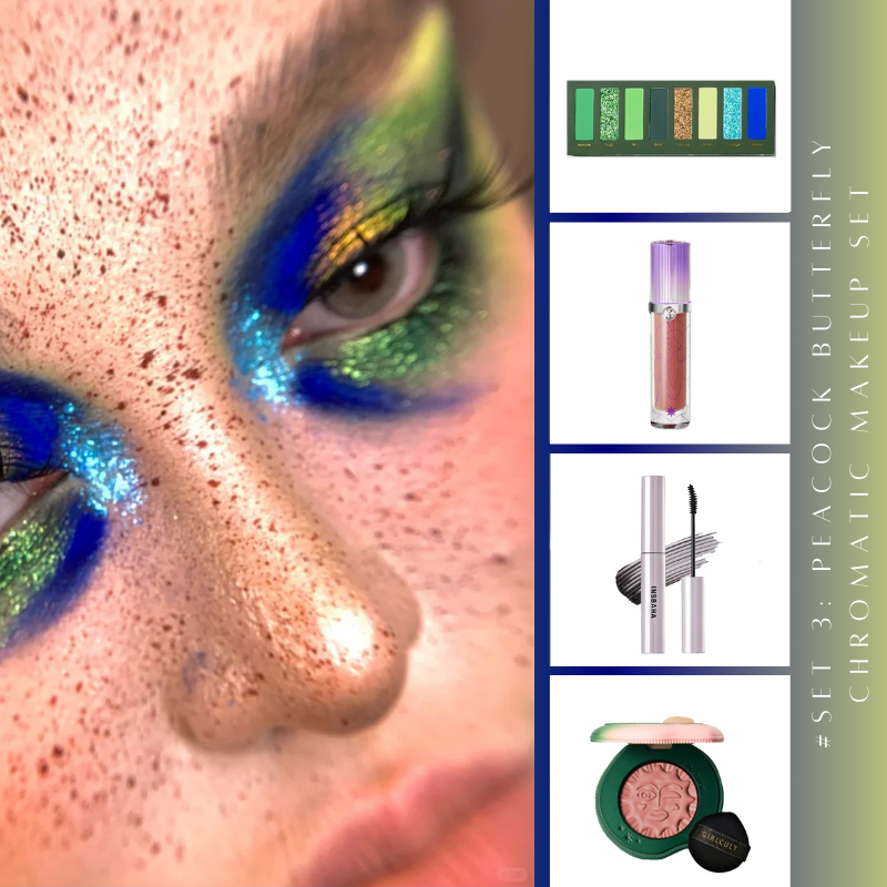 Narimi Back to the 90s Eyeshadow Palette #03 Cold Crow (Green) - Vegan & Cruelty-Free Makeup for Retro & Grunge Looks - Perfect for Halloween, Cosplay & Night Out Makeup