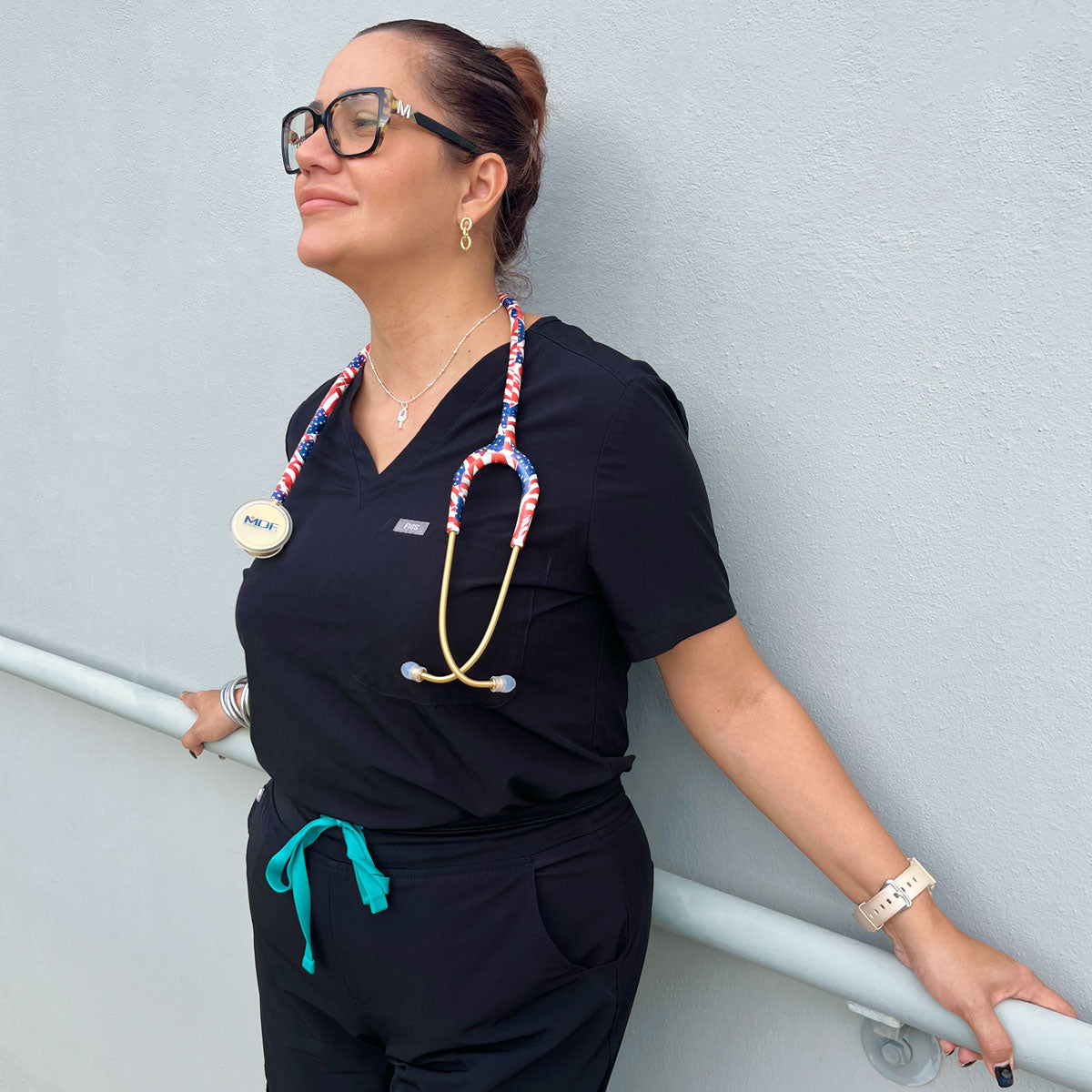 MD One® Epoch® Titanium Adult Stethoscope - Premium Gold Finish for Medical Professionals | Ideal for Doctors, Nurses & Healthcare Workers in Hospitals & Clinics