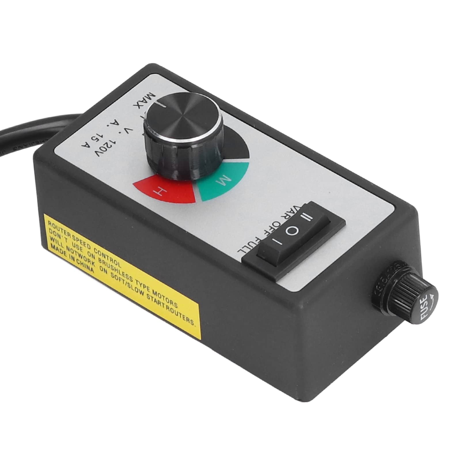 1500W Governor Stable Fan Speed Controller - Adjustable Multifunction Regulator for Ventilators, Power Tools & Lamps - Perfect for Workshop, Home & Industrial Use